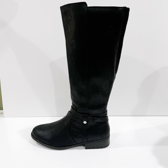 LifeStride Xtrovert Riding Boots Vegan Leather Wide Calf Black Size 8.5WIDE NEW - Picture 9 of 16